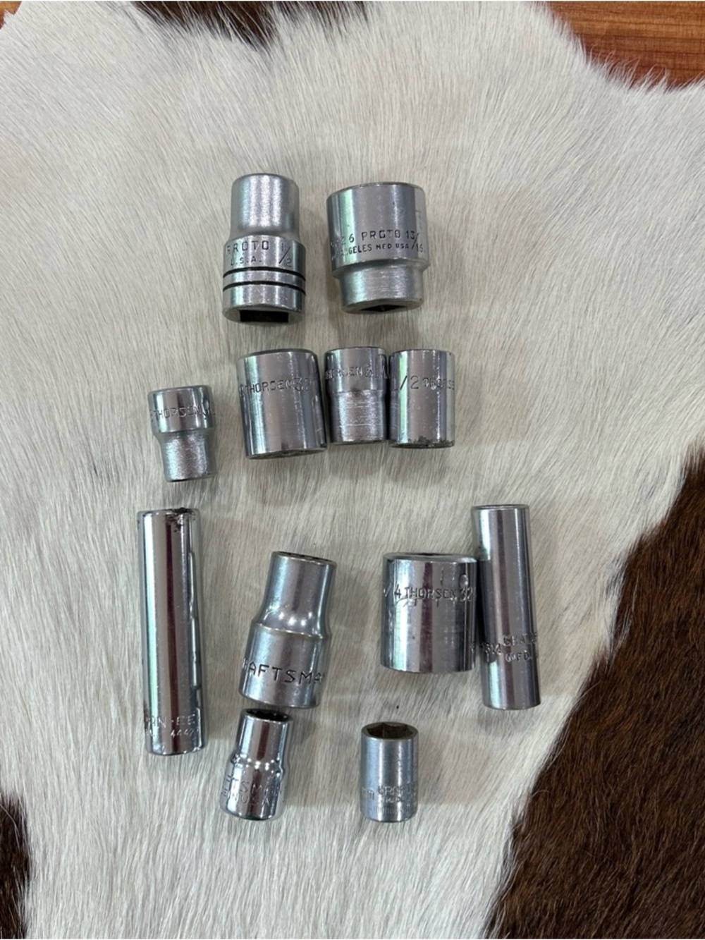 Craftsmen Socket Lot Thorsen Proto Various Size Sockets